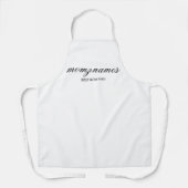 パーソナライズされた最高の母の書名 エプロン (正面)