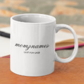 パーソナライズされた最高の母の書名 コーヒーマグカップ