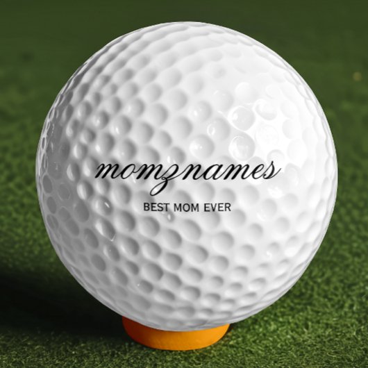 パーソナライズされた最高の母の書名 ゴルフボール