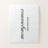 パーソナライズされた最高の母の書名 ジグソーパズル (縦)