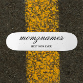 パーソナライズされた最高の母の書名 スケートボード