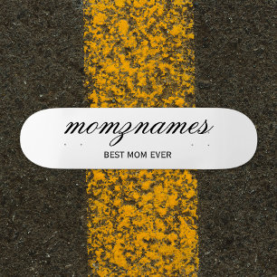 パーソナライズされた最高の母の書名 スケートボード