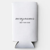 パーソナライズされた最高の母の書名 スリム缶クーラー (正面)