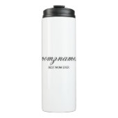 パーソナライズされた最高の母の書名 タンブラー (正面)