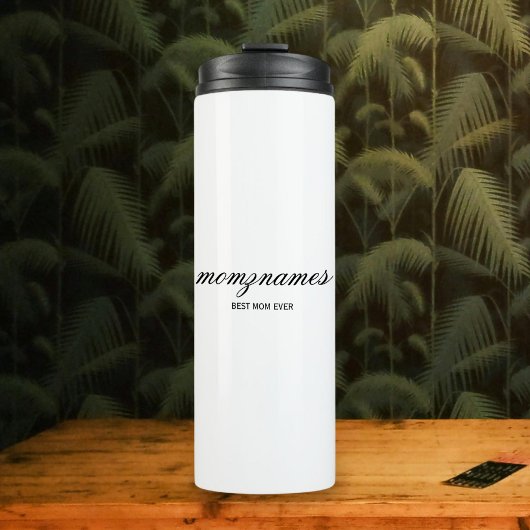 パーソナライズされた最高の母の書名 タンブラー