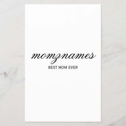 パーソナライズされた最高の母の書名 チラシ (正面)
