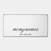 パーソナライズされた最高の母の書名 デスクマット (正面)