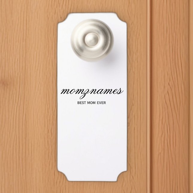 パーソナライズされた最高の母の書名 ドアノブサイン (クリエイターアップロード済み)
