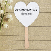 パーソナライズされた最高の母の書名 ハンドファン