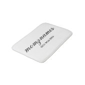 パーソナライズされた最高の母の書名 バスマット (アングル)