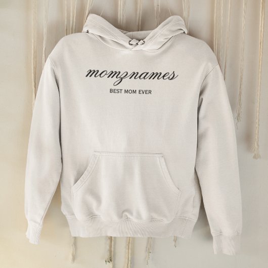 パーソナライズされた最高の母の書名 パーカ