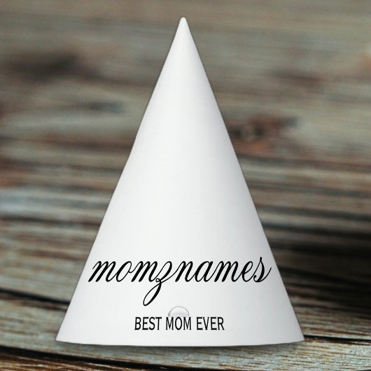 パーソナライズされた最高の母の書名 パーティーハット