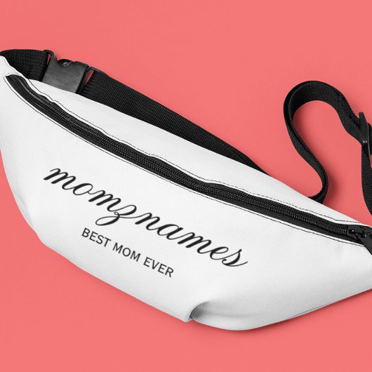 パーソナライズされた最高の母の書名 ファニーパック