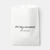 パーソナライズされた最高の母の書名 フェイバーバッグ (正面)