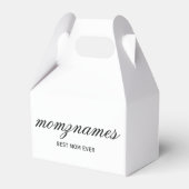 パーソナライズされた最高の母の書名 フェイバーボックス (裏面サイド)