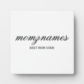 パーソナライズされた最高の母の書名 フォトプラーク (正面)