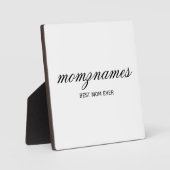 パーソナライズされた最高の母の書名 フォトプラーク (正面)