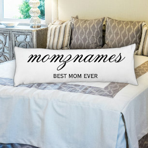 パーソナライズされた最高の母の書名 ボディピロー