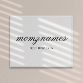 パーソナライズされた最高の母の書名 ポスター
