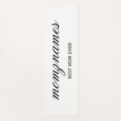 パーソナライズされた最高の母の書名 ヨガマット (正面)