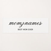 パーソナライズされた最高の母の書名 ヨガマット (正面(横))