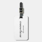 パーソナライズされた最高の母の書名 ラゲッジタグ (正面縦)