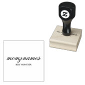 パーソナライズされた最高の母の書名 ラバースタンプ (押印)