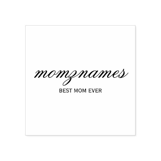 パーソナライズされた最高の母の書名 ラバースタンプ (インプリント)