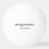 パーソナライズされた最高の母の書名 卓球ボール (正面)