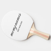 パーソナライズされた最高の母の書名 卓球ラケット (横)