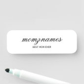 パーソナライズされた最高の母の書名 名札 (インサイチュ)