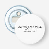 パーソナライズされた最高の母の書名 栓抜き (正面)