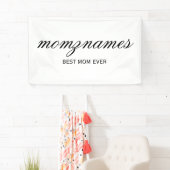 パーソナライズされた最高の母の書名 横断幕 (インサイチュ)
