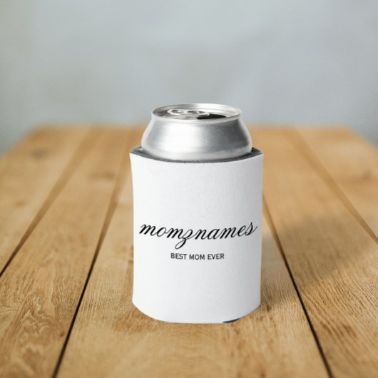 パーソナライズされた最高の母の書名 缶クーラー