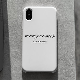 パーソナライズされた最高の母の書名 iPhone 16ケース