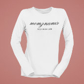 パーソナライズされた最高の母の書名 Tシャツ