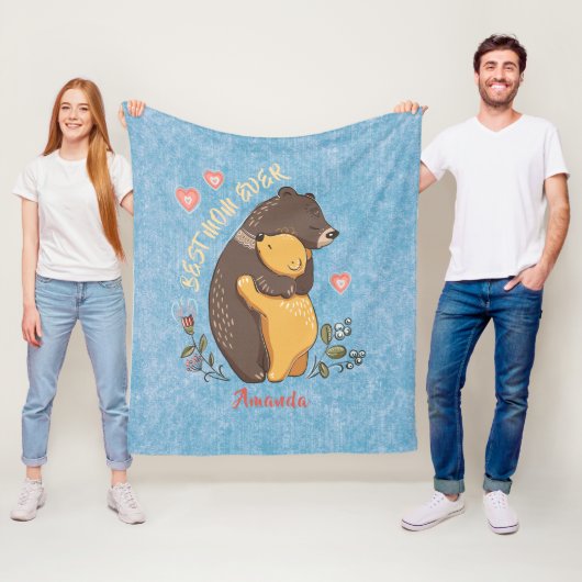 パーソナライズされた最高の母の贈り物の母の日の贈り物の贈り物f フリースブランケット (インサイチュ)