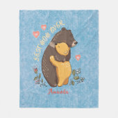 パーソナライズされた最高の母の贈り物の母の日の贈り物の贈り物f フリースブランケット (正面)