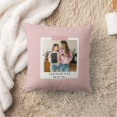 パーソナライズされた最高の母はピンク クッション (ブランケット)