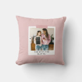 パーソナライズされた最高の母はピンク クッション (正面)