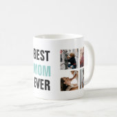 パーソナライズされた最高の母は常に写真ギフトコーヒーマグ コーヒーマグカップ (正面右)