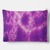 パーソナライズされた最高の母エバーパープル絞り染め アクセサリーポーチ (裏面)