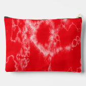 パーソナライズされた最高の母エバーレッド絞り染め アクセサリーポーチ (裏面)