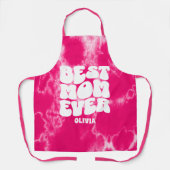 パーソナライズされた最高の母絞り染め エプロン (正面)