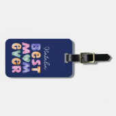 パーソナライズされた最高の母 ラゲッジタグ (正面横)