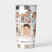 パーソナライズされた最高の母 保温保冷タンブラー (左面)