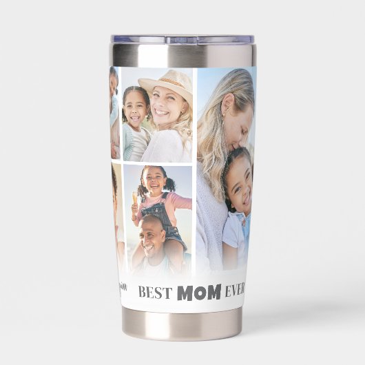 パーソナライズされた最高の母 保温保冷タンブラー (背面)