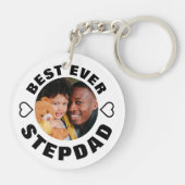 パーソナライズされた最高の父 | フォトキーチェーン キーホルダー (裏面)