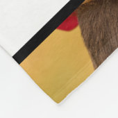 パーソナライズされた最高の犬のパパエバカスタムー写真 フリースブランケット (角)