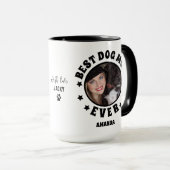 パーソナライズされた最高の犬の母の写真カスタム写真 マグカップ (正面右)